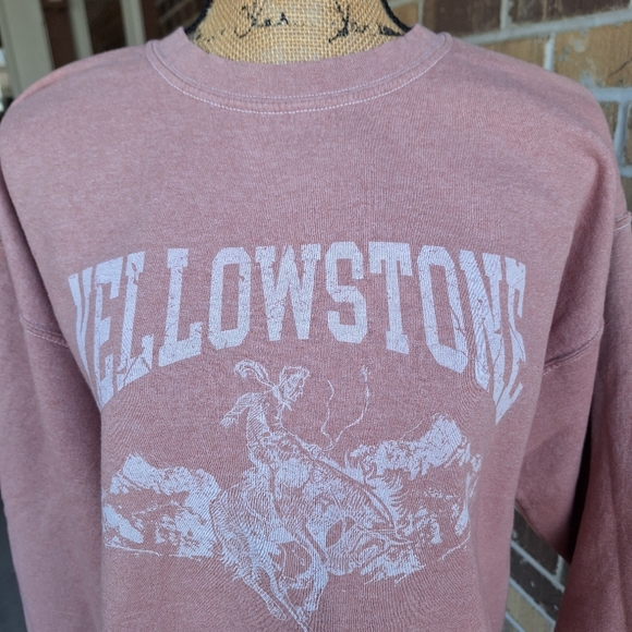 NWOT Altar'd State "Yellowstone" Crewneck Sweatshirt - Brown - Picture 4 of 6